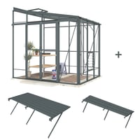 Lean-To 8ft5 x 6ft7 Anthracite *Ultimate Package*